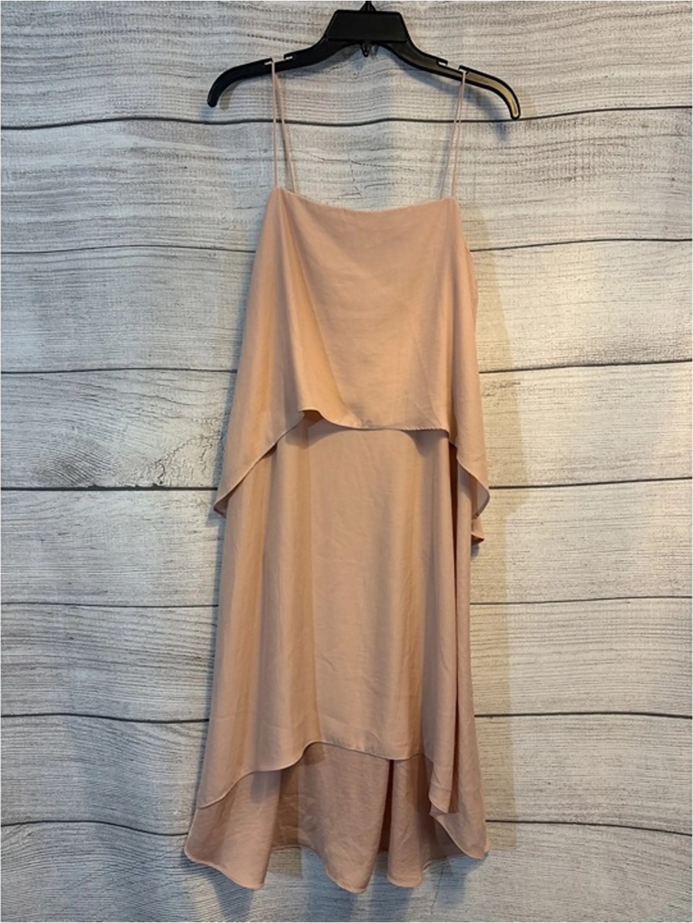 Banana republic tiered mini dress blush